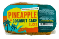 PINEAPPLE AND COCONUT FRUIT CAKE SLICE